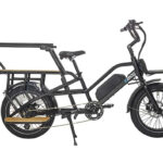 cargo électrique longtail noir 840WH 20' Bafang 250W