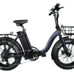 Piko bleu jean et noir fat bike pliant électrique