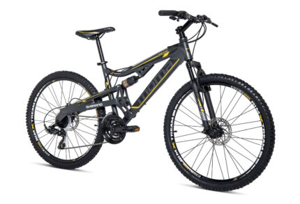 Moma Bikes EQX 26 5.0 Aluminium. SHIMANO 24V Freins a Disque Double Suspension